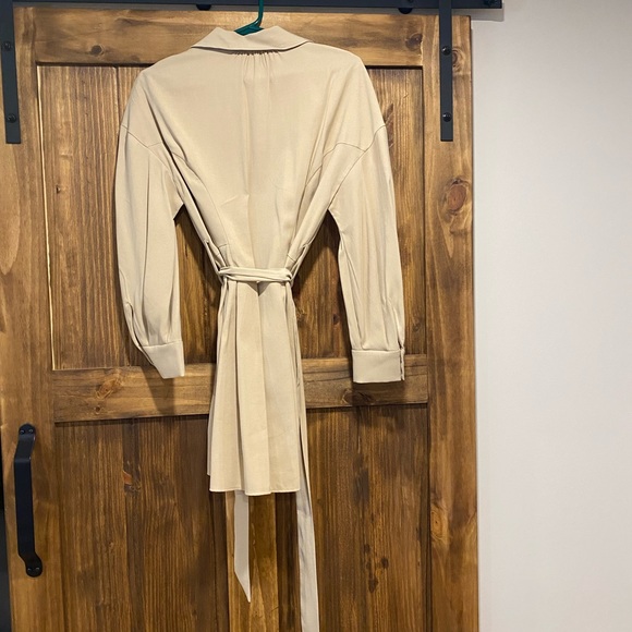 ZARA LONG SLEEVE BUTTON UP SHIRT DRESS - Picture 2 of 3